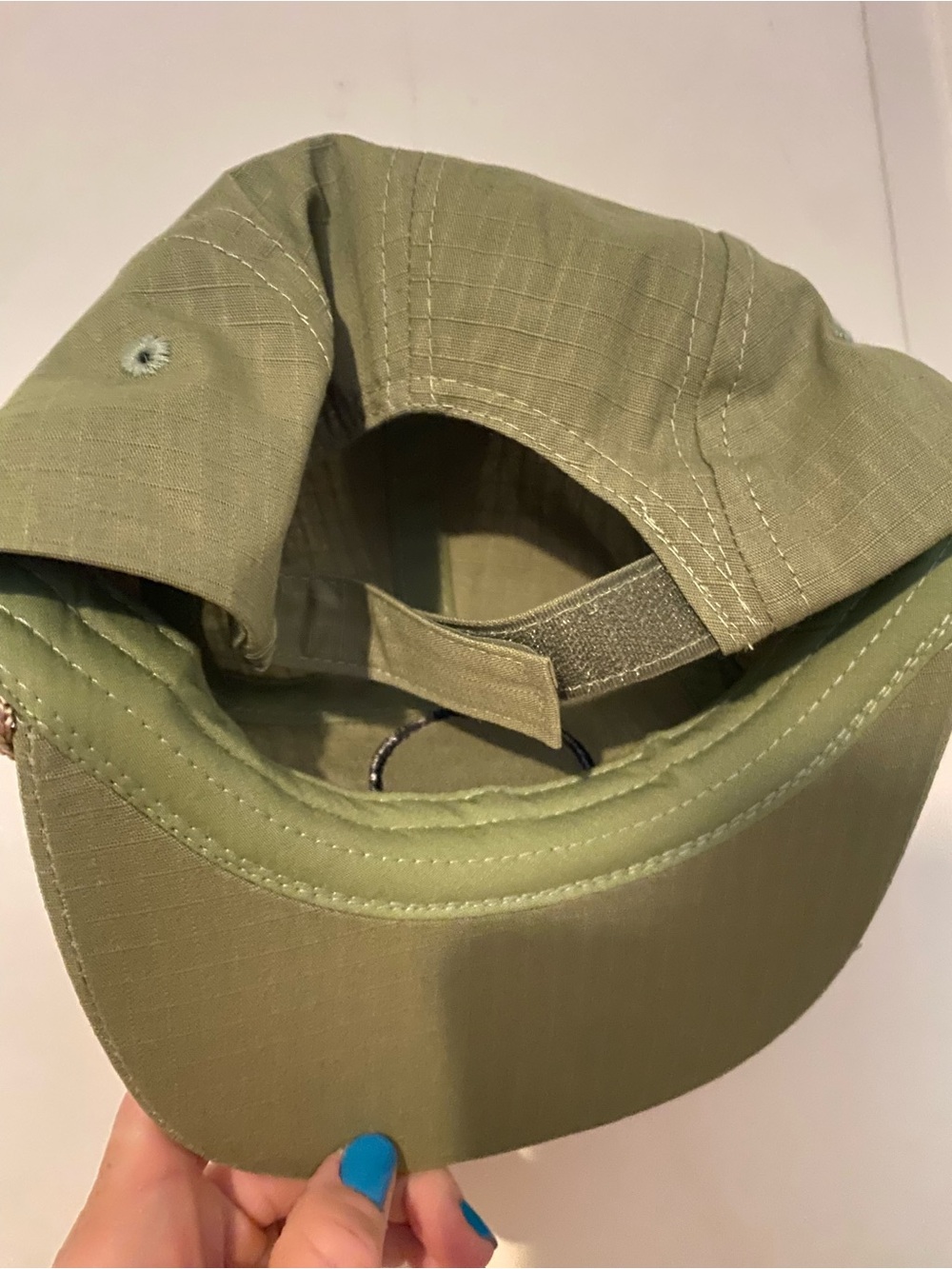 Go Wild Olive Green Outdoor Cap with Braided Brim Detail - Picture 2 of 5
